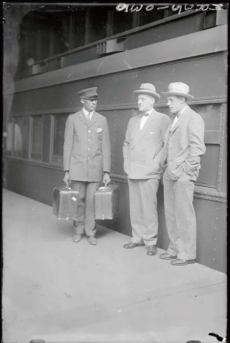 Framed Print : Red Grange and Tom Thorpe Arriving in New York Framed Print : Red Grange and Tom Thorpe Arriving in New York