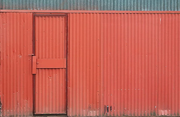 Red Metal Door