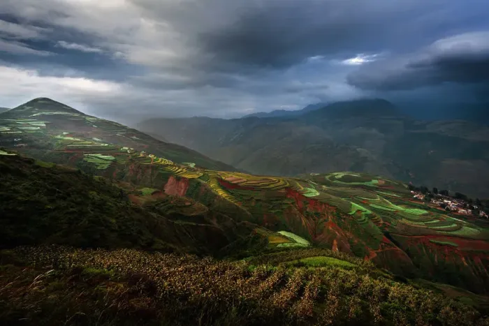 Framed Print : Red soil in Dongchuan Framed Print : Red soil in Dongchuan