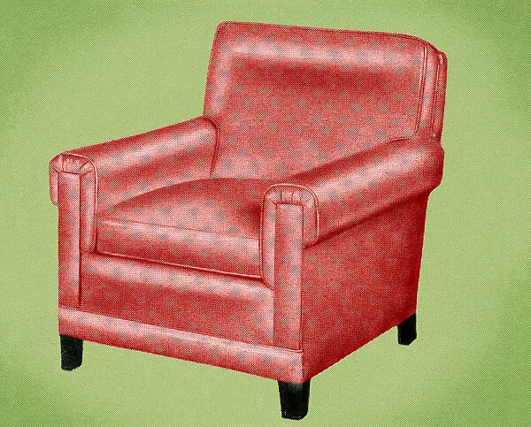 Red Upholstered Chair