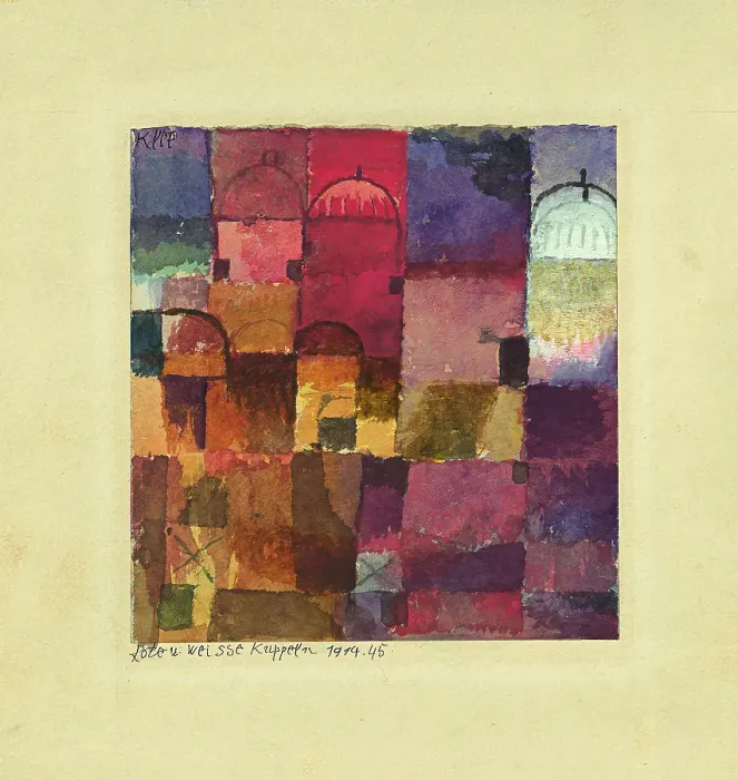 Framed Print : Red and White Domes, 1914 Framed Print : Red and White Domes, 1914