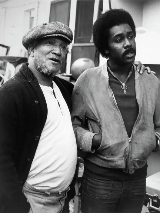 Framed Print : Redd Foxx and Demond Wilson on Sanford and Son