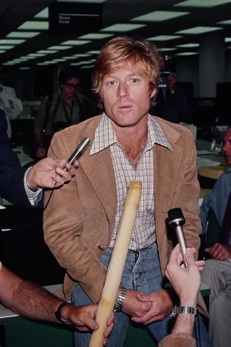 Framed Print : Redford at Press Conference Framed Print : Redford at Press Conference