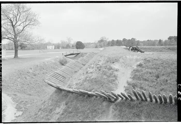 Framed Print : Redoubts at Yorktown Framed Print : Redoubts at Yorktown