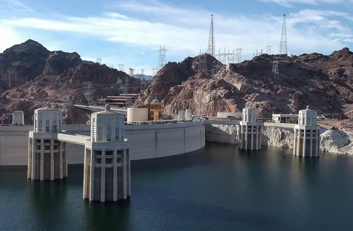 Framed Print : Reduced Water Levels At Hoover Dam (Nevada) Framed Print : Reduced Water Levels At Hoover Dam (Nevada)