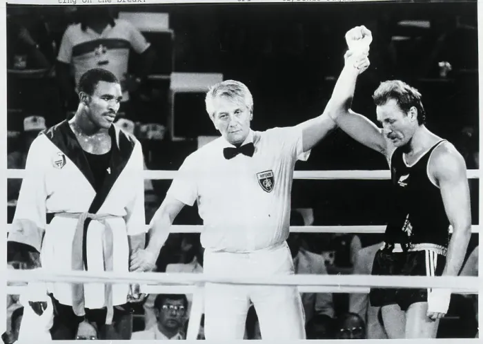 Framed Print : Referee Raising Kevin Barry's Hand Framed Print : Referee Raising Kevin Barry's Hand