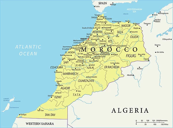Reference Map of Morocco