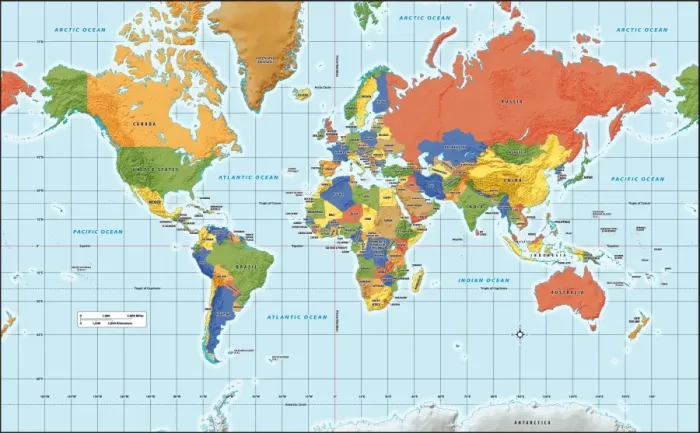 Framed Print : Reference Maps Framed Print : Reference Maps
