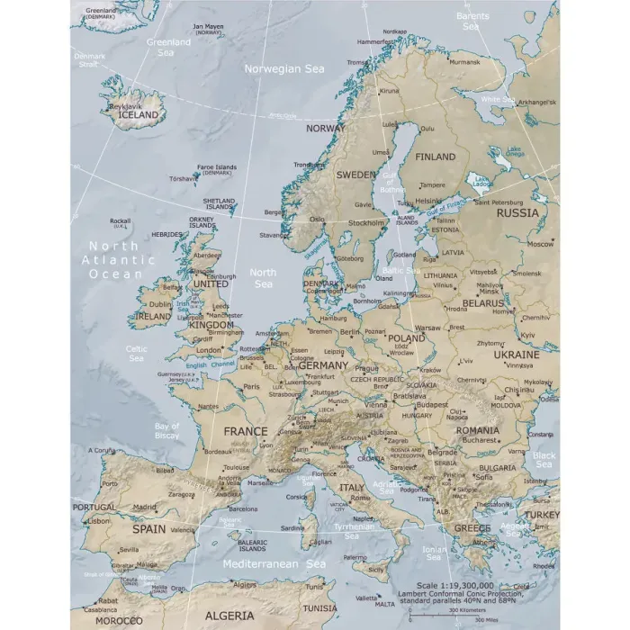 Framed Print : Reference Maps Framed Print : Reference Maps