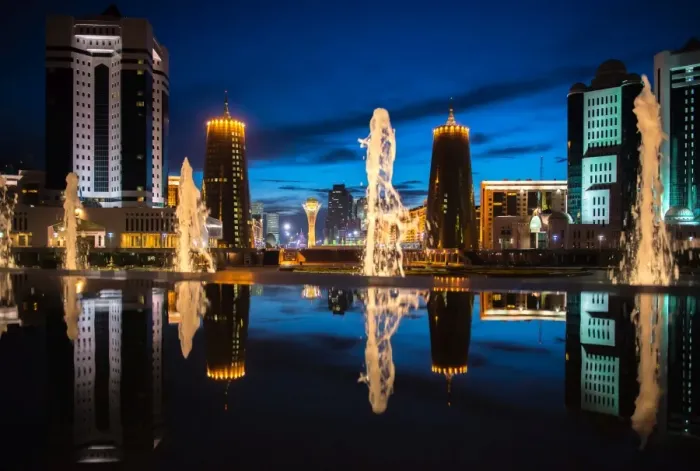 Framed Print : Reflection astana city Framed Print : Reflection astana city