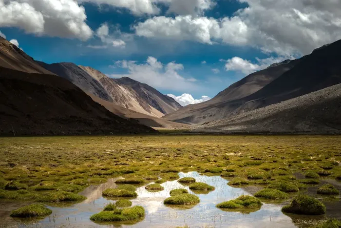 Framed Print : Reflection lake near Pangong lake Framed Print : Reflection lake near Pangong lake