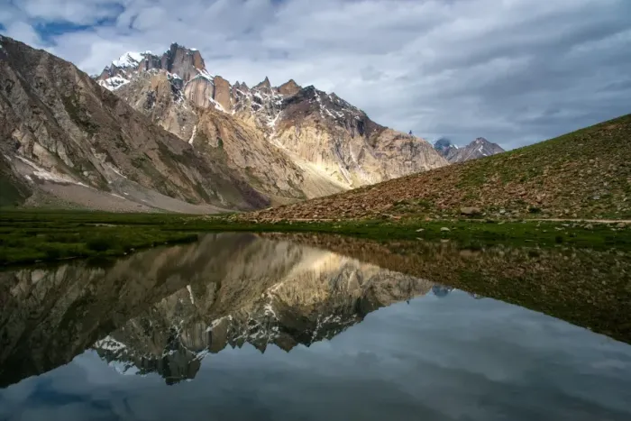 Framed Print : The reflection of mountain range, Zanskar Valley Framed Print : The reflection of mountain range, Zanskar Valley