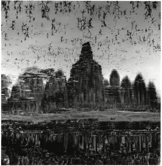 Framed Print : Reflections of Bayon Temple Framed Print : Reflections of Bayon Temple