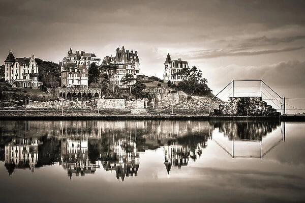 Reflections of the town of Dinard