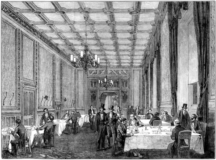 Framed Print : Refreshment room at the House of Commons, Illustrated London News Framed Print : Refreshment room at the House of Commons, Illustrated London News