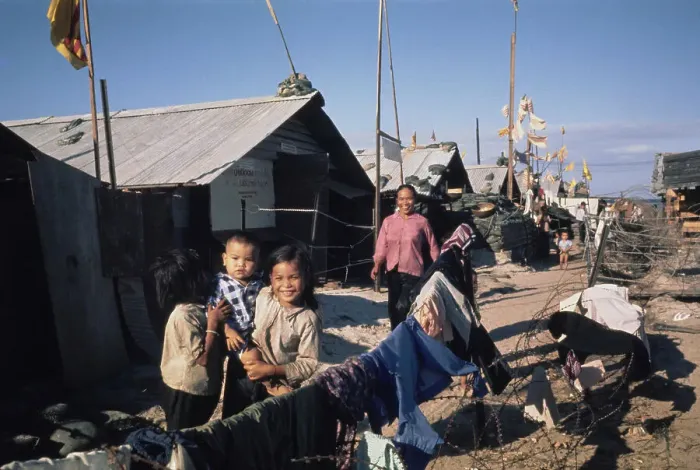 Framed Print : Refugee Camp