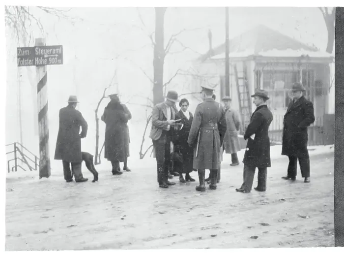 Framed Print : Refugee Couple Submitting Passports to Saar Police Framed Print : Refugee Couple Submitting Passports to Saar Police