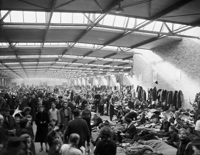 Framed Print : Refugee Shelter Set Up In West Berlin Framed Print : Refugee Shelter Set Up In West Berlin