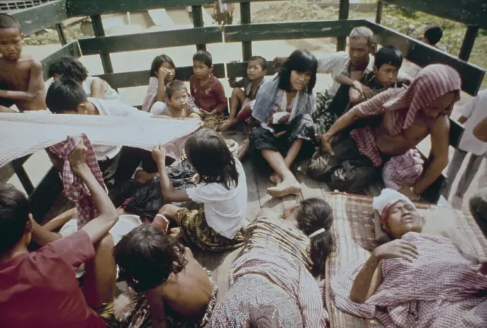 Framed Print : Refugees In Cambodia