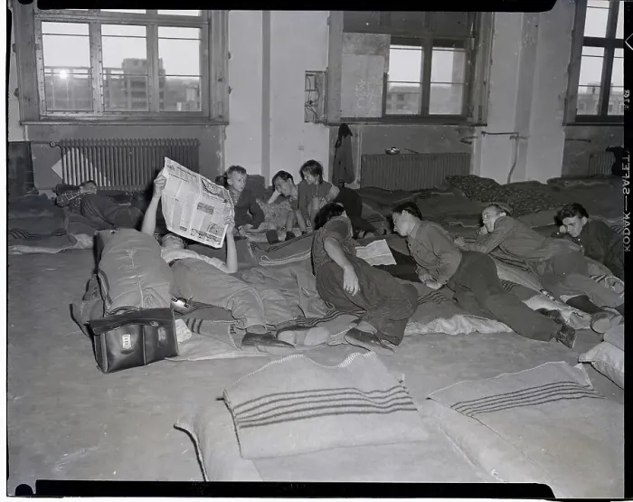 Framed Print : Refugees In Camp Sleep, Rest; Matresses Framed Print : Refugees In Camp Sleep, Rest; Matresses