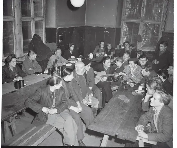 Framed Print : Refugees Enjoying Music Framed Print : Refugees Enjoying Music