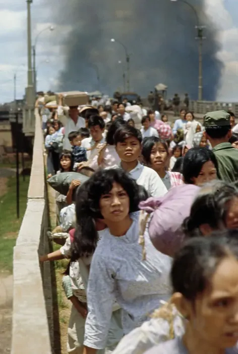 Framed Print : Refugees In Saigon Framed Print : Refugees In Saigon