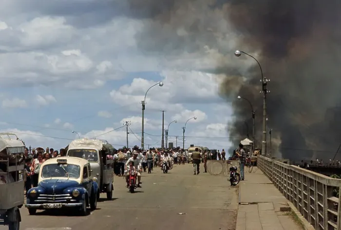 Framed Print : Refugees In Saigon