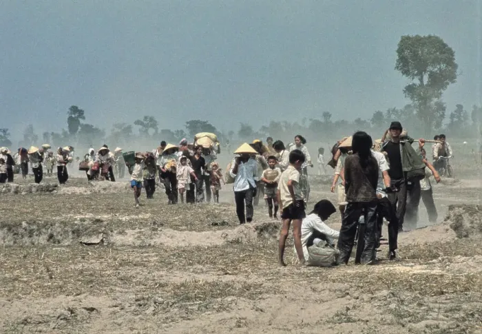 Framed Print : Refugees In South Vietnam