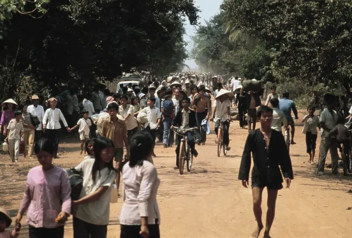 Framed Print : Refugees In South Vietnam Framed Print : Refugees In South Vietnam