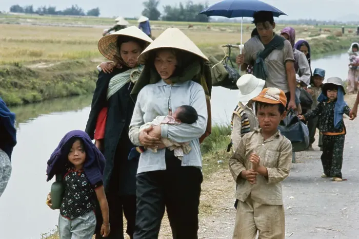 Framed Print : Refugees In Vietnam
