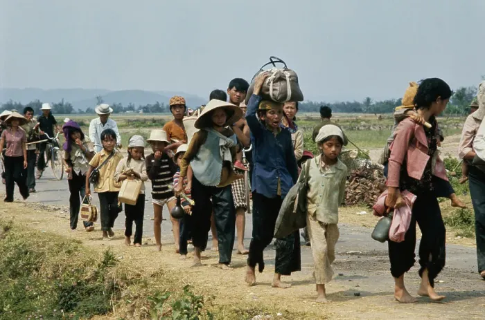 Framed Print : Refugees In Vietnam Framed Print : Refugees In Vietnam