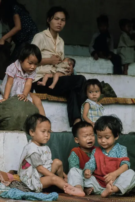 Framed Print : Refugees In Vung Tau, Vietnam