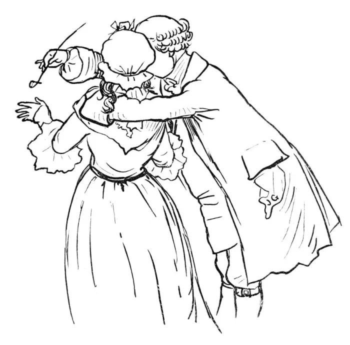 Framed Print : Regency couple Framed Print : Regency couple