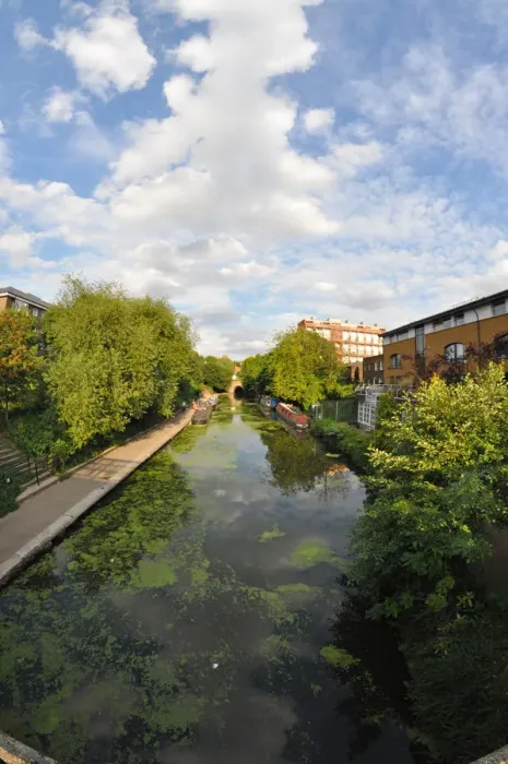 Framed Print : Regent Canal view in London Framed Print : Regent Canal view in London
