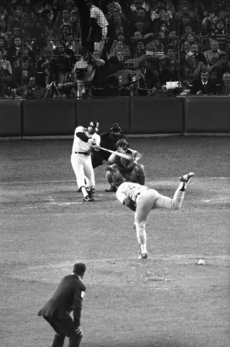 Framed Print : Reggie Jackson Hits Homer Framed Print : Reggie Jackson Hits Homer