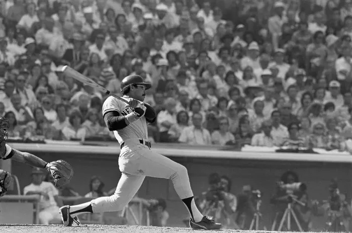 Framed Print : Reggie Jackson Hitting a Home Run Framed Print : Reggie Jackson Hitting a Home Run