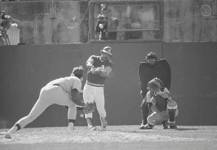 Framed Print : Reggie Jackson Hitting Two Run Homer Framed Print : Reggie Jackson Hitting Two Run Homer