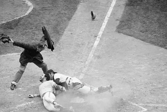 Framed Print : Reggie Jackson Sliding Into Home Plate Framed Print : Reggie Jackson Sliding Into Home Plate