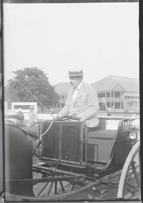 Framed Print : Reggie Vanderbilt Driving a Carriage Framed Print : Reggie Vanderbilt Driving a Carriage