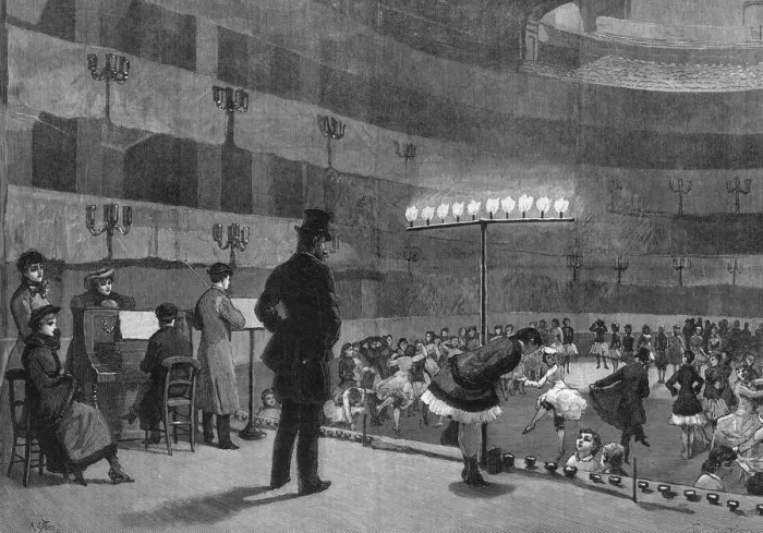 Framed Print : Rehearsing Pantomime