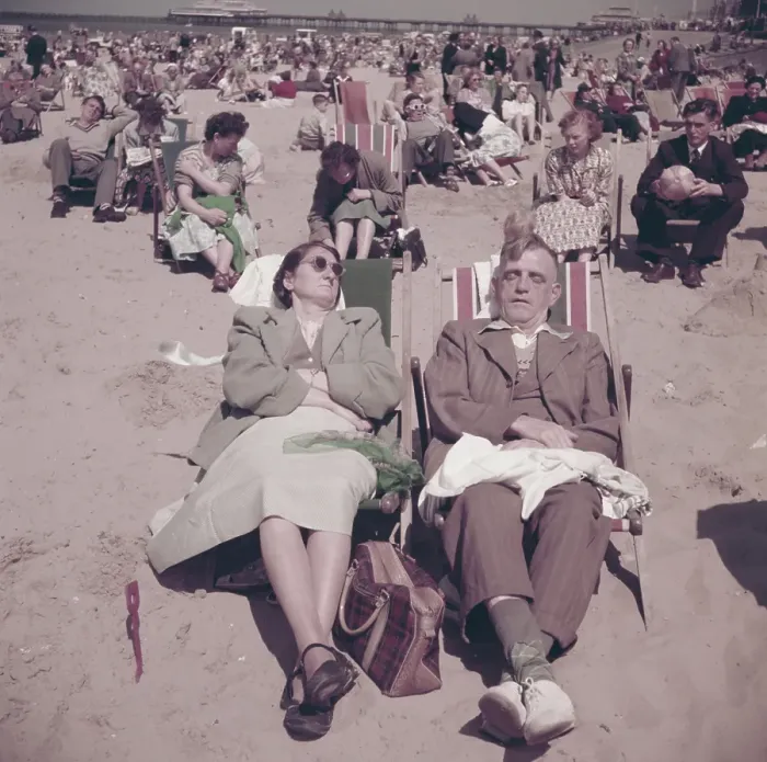 Framed Print : Relaxing On Southend Beach Framed Print : Relaxing On Southend Beach