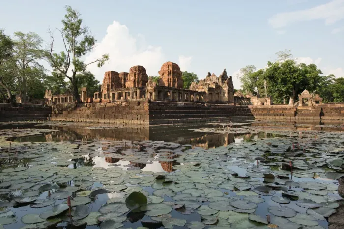 Framed Print : Religious buildings constructed by the ancient Khmer art Framed Print : Religious buildings constructed by the ancient Khmer art