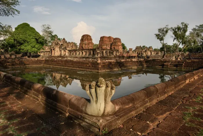 Framed Print : Religious buildings constructed by the ancient Khmer art