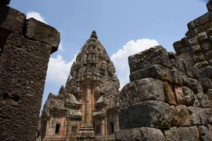 Framed Print : Religious buildings constructed by the ancient Khmer art Framed Print : Religious buildings constructed by the ancient Khmer art