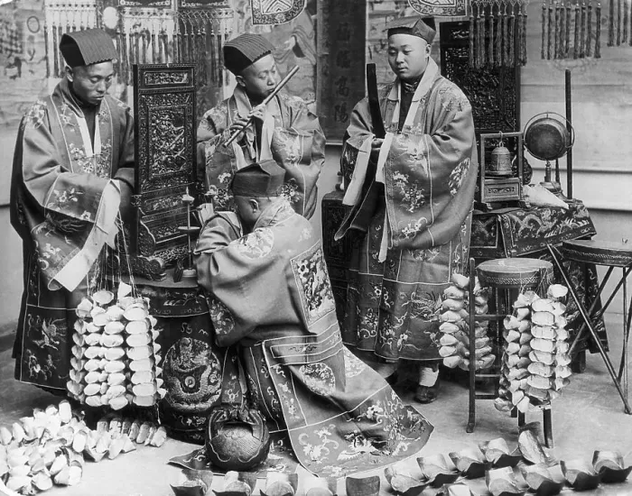 Framed Print : Religious Ceremony With Buddhist Priests Framed Print : Religious Ceremony With Buddhist Priests