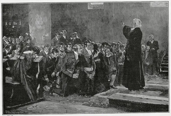 Framed Print : Religious Leaders Lecturing to Prussian Dissidents