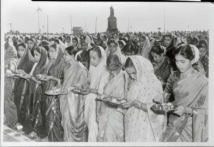 Framed Print : Religious Meeting Between Women of India Framed Print : Religious Meeting Between Women of India