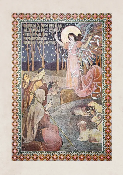 Framed Print : Religious painting angel speaking to apostles Framed Print : Religious painting angel speaking to apostles