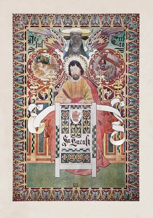 Framed Print : Religious painting Luke the Evangelist Framed Print : Religious painting Luke the Evangelist