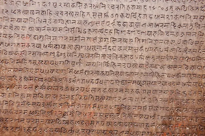 Framed Print : Religious text on a stone, Swayambhunath, Kathmandu, Nepal Framed Print : Religious text on a stone, Swayambhunath, Kathmandu, Nepal